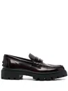 Tod's Semi-patent Leather Loafers In Multicolor