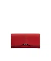 Tod's Wallet In Leather In Red