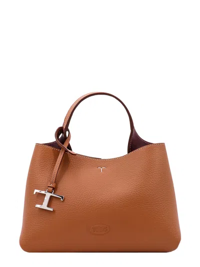 Tod's Florida Handbag In Leather Brown