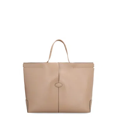 Tod's Tods Folio Leather Tote In Brown