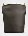 Tod's Frame Leather Shoulder Bag In Palissandro