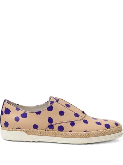 Tod's Francesina Polka-dot Espadrilles