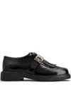 Tod's Fringe-detail Leather Loafers In Schwarz
