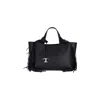 Tod's Tods Fringed Leather Handbag In Black