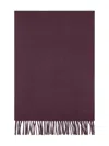 Tod's Fringed Scarf In Purple
