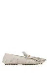 Tod's Logo-plaque Franged Leather Loafers In B015