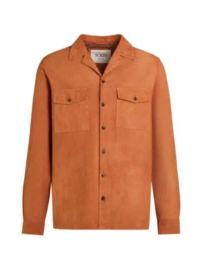 Tod's Front-pockets Overshirt In Neutral