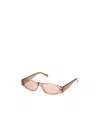 Tod's Full Frame Sunglasses In Nude