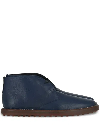 Tod's Leather Boot In Blue