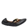 Tod's Leather Ballets In Black