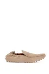 Tod's Pantofolina Beige Loafers With Pull-tab At The Heel In Leather Woman In Corda (orange)