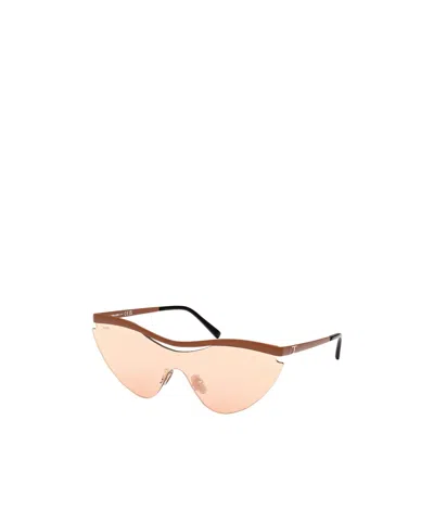 Tod's Geometric Frame Sunglasses In Nude