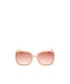 Tod's Geometric Frame Sunglasses In Nude