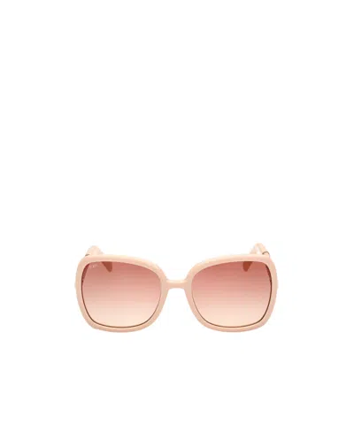 Tod's Geometric Frame Sunglasses In Nude