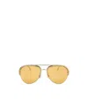 Tod's Geometric Frame Sunglasses In Yellow