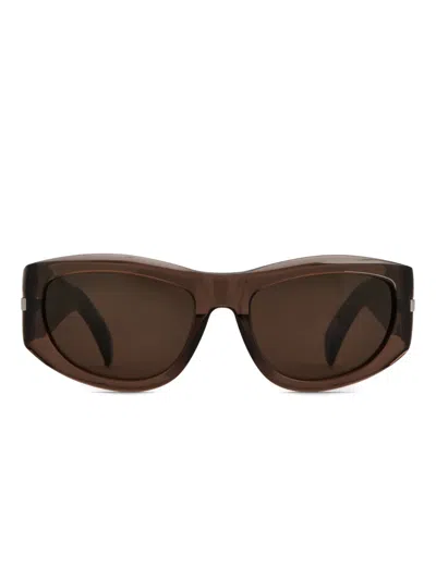 Tod's Geometric Sunglasses In Brown