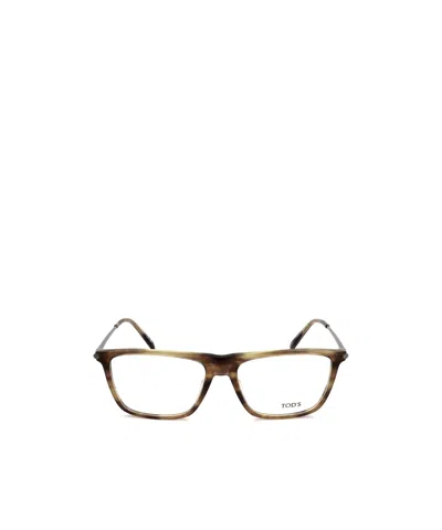 Tod's Geometrically Framed Flat Mirror In White