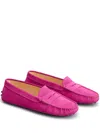 Tod's Gomino Leather Loafers In Pink