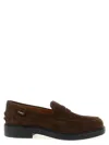 Tod's Brown Africa Suede Leather Loafers In Black