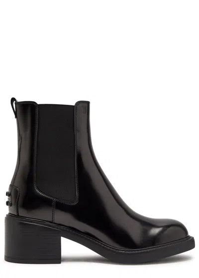 Tod's Tods Gomma 60 Patent Leather Ankle Boots In Black