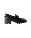 TOD'S GOMMA CARRO LOAFERS - TOD'S - LEATHER - BLACK