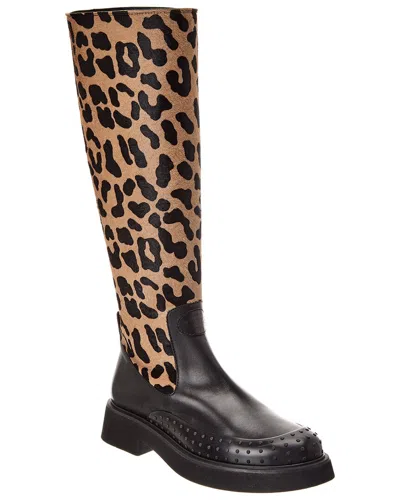 Tod's Tods Gomma Leather Boot In Brown