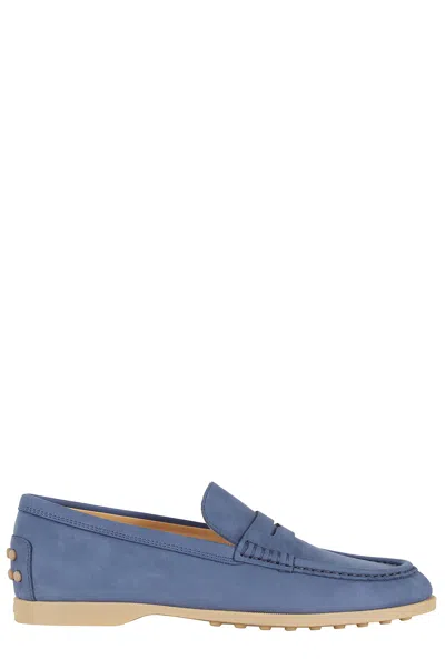 Tod's Gomma Leggero Mocassino In Blue