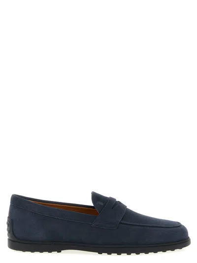 TOD'S GOMMA LOAFERS BLUE