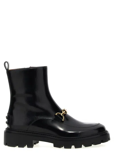 Tod's Gomma Pesante 08j Boots, Ankle Boots In Black