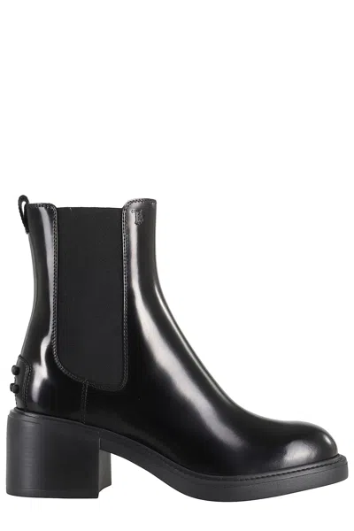 Tod's Gomma T60 73l Tronchetto Elastico In Black