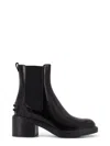Tod's Janeiro Gomma Leather Chelsea Boots In Black