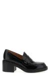 Tod's Black Loafers With Penny Slot And Logo Lettering On The Side In Black