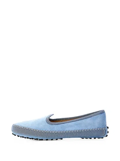 Tod's Gommini Driving Loafers In Blue