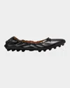 Tod's Gommino Bubble Leather Ballet Flats In Altraversione