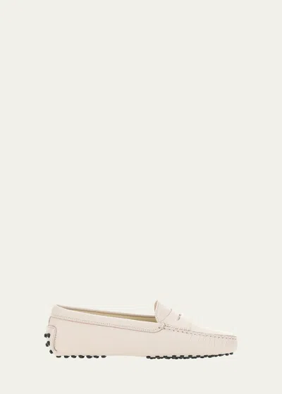 TOD'S GOMMINI LEATHER DRIVER PENNY LOAFERS