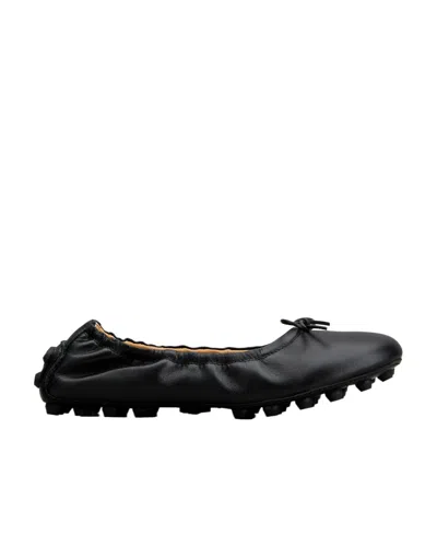 TOD'S TOD'S BUBBLE BOW DETAILED BALLERINAS SHOES