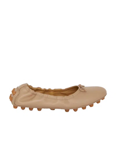 TOD'S TOD'S GOMMINO BOW-DETAILED BALLERINA SHOES