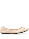 Tod's Gommino Ballet Pumps In Neutrals