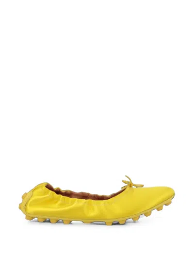 Tod's Gommino Bow-detail Ballet Flats In Orange