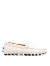 Tod's Penny-slot Leather Loafers In Blanco