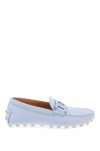 Tod's Gommino Bubble Kate Loafers In Celeste