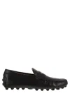 Tod's Leather Macro Gommino Loafers In Black
