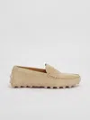 Tod's Suede Leather Loafers In Sabbia
