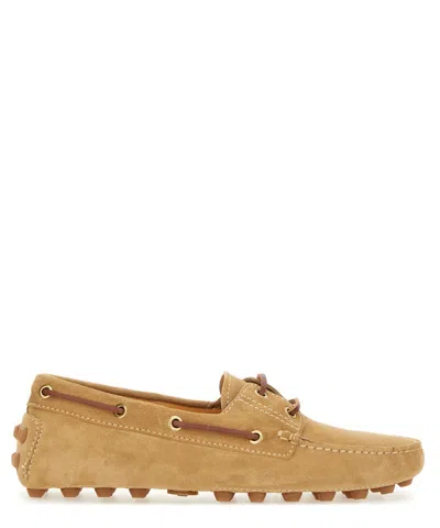Tod's Gommino Bubble Loafers In Beige