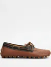 Tod's Gommino Bubble Loafers In Brown