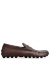 Tod's Gommino Bubble Loafers In Brown
