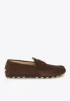 Tod's Man Loafers Chocolate Brown Size 7.5 Leather In Multi