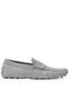 Tod's Gommino Bubble Suede Driving Shoes In Grey