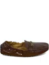 Tod's Gommino Chain-detail Loafers In Brown