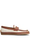 Tod's Gommino Colour Block Loafers In Neutrals